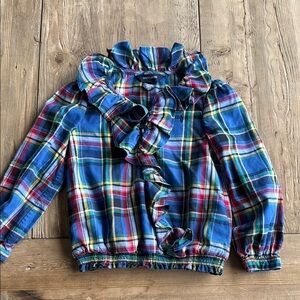 Ralph Lauren Girls Ruffle Shirt- size 6